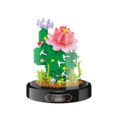 Romantic Flower Building Block Boutique Collection Cactus Bouquet Decoration 615 Pcs Romantic Flower Building Block Boutique Collection Cactus Bouquet Decoration 615 Pcs